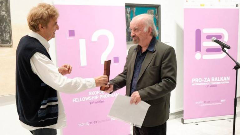 Evald Flisar prejemnik nagrade prozart za razvoj literature na Balkanu