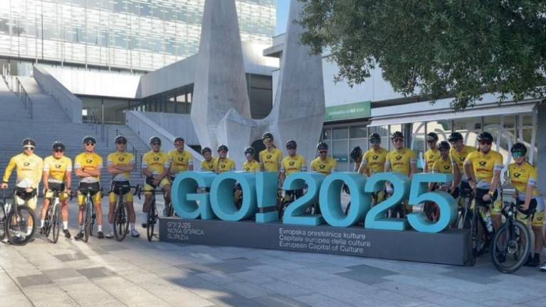 Kolesarska karavana miru iz Nove Gorice v Nemčijo