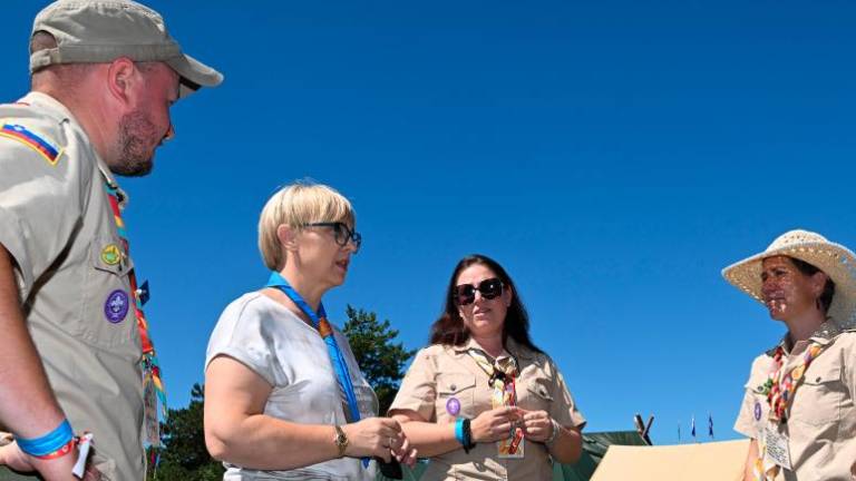 Predsedničin obisk na 17. taborniškem Zletu