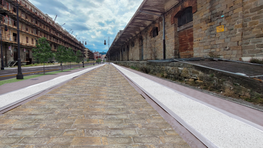 Računalniški prikaz Monumentalne avenije (OBČINA TRST)