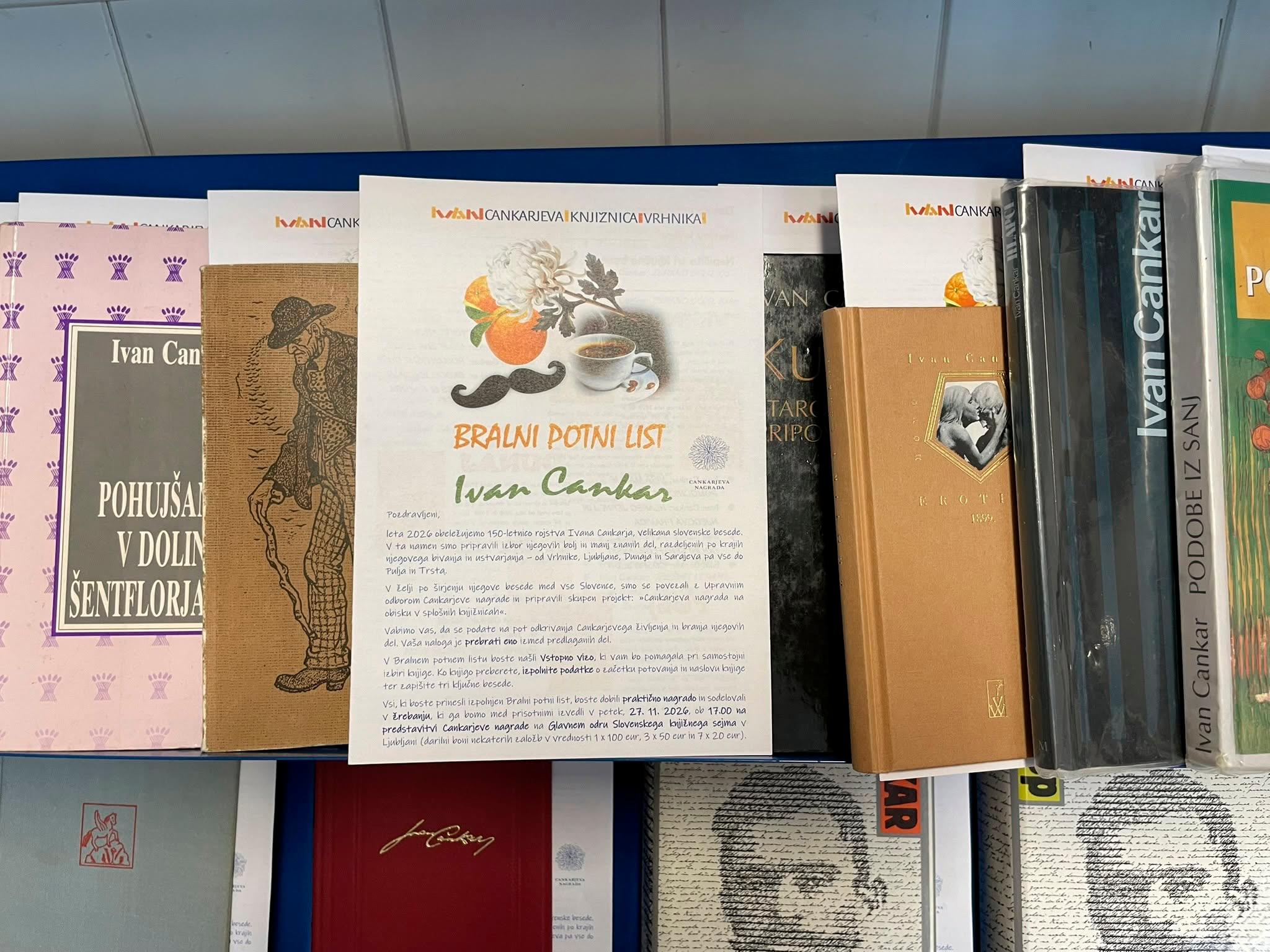 NŠK nudi potni list za spoznavanje Ivana Cankarja