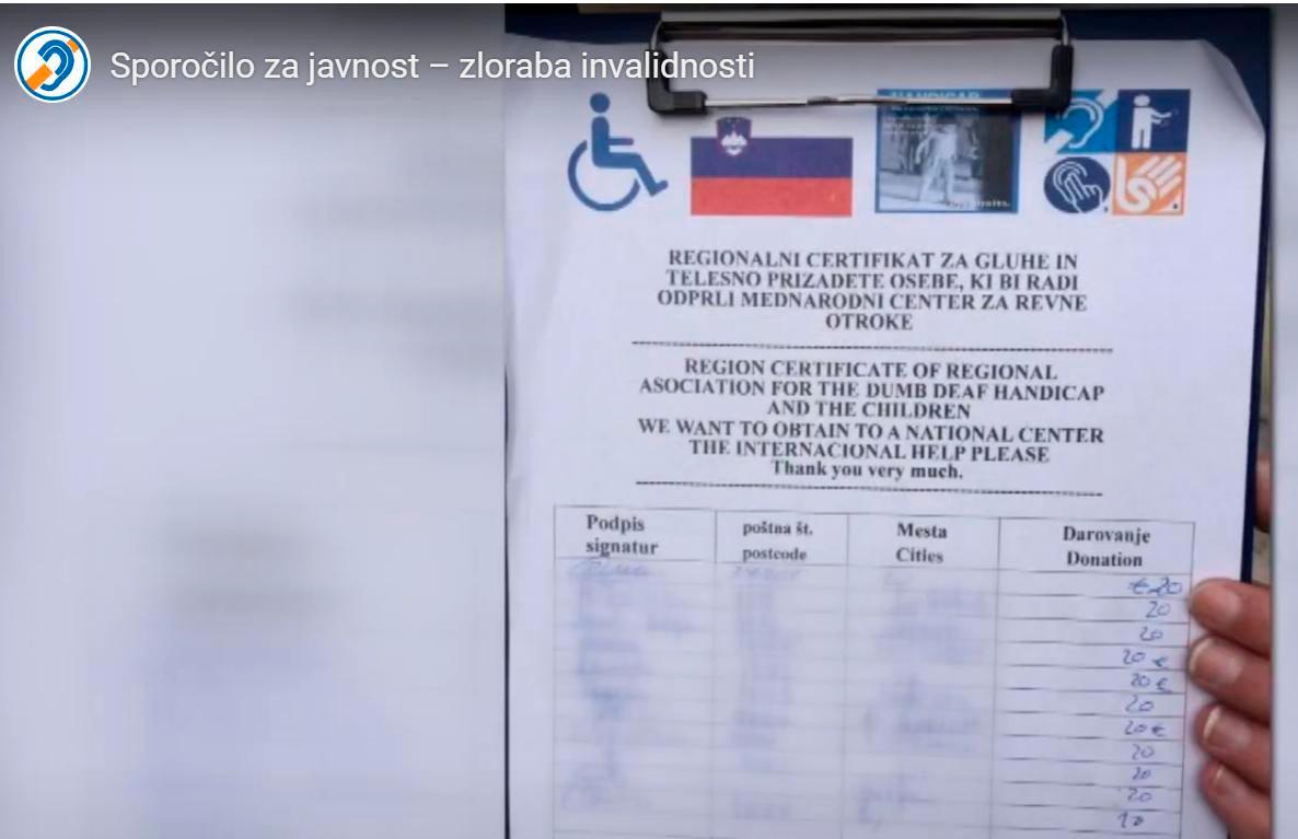 Zveza društev gluhih in naglušnih Slovenije opozarja na goljufe