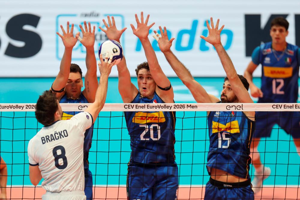 Slovenija po petih nizih klonila pred »azzurri«