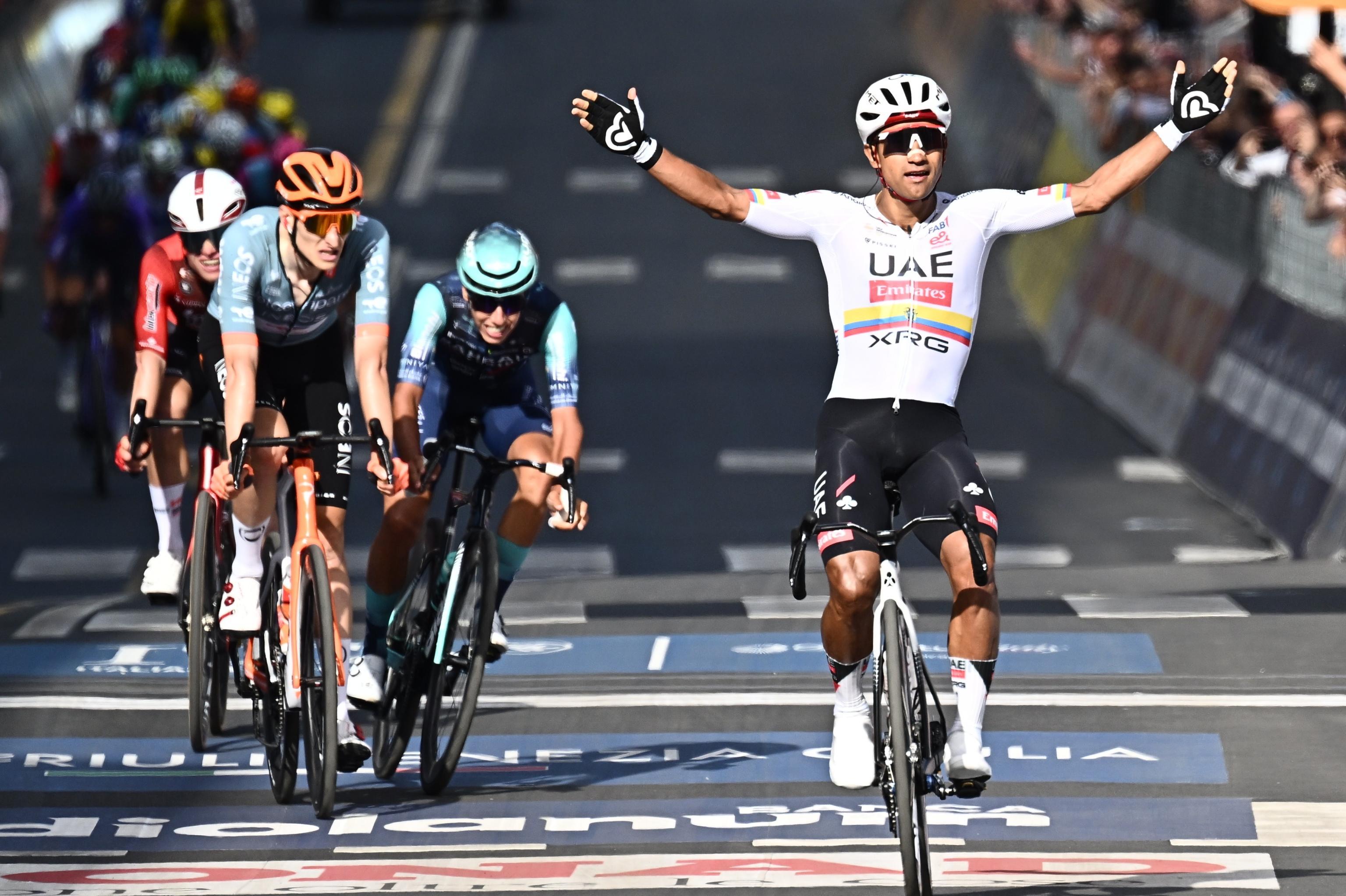Narvaez zmagovalec četrte etape, Ciccone v rožnatem