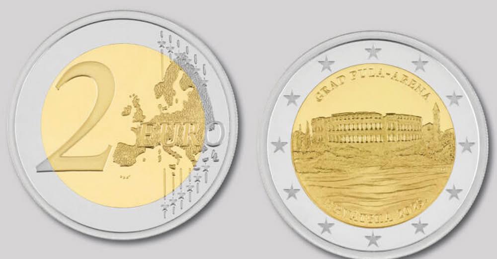 Na kovancu »pozabili«, da je Pula tudi Pola