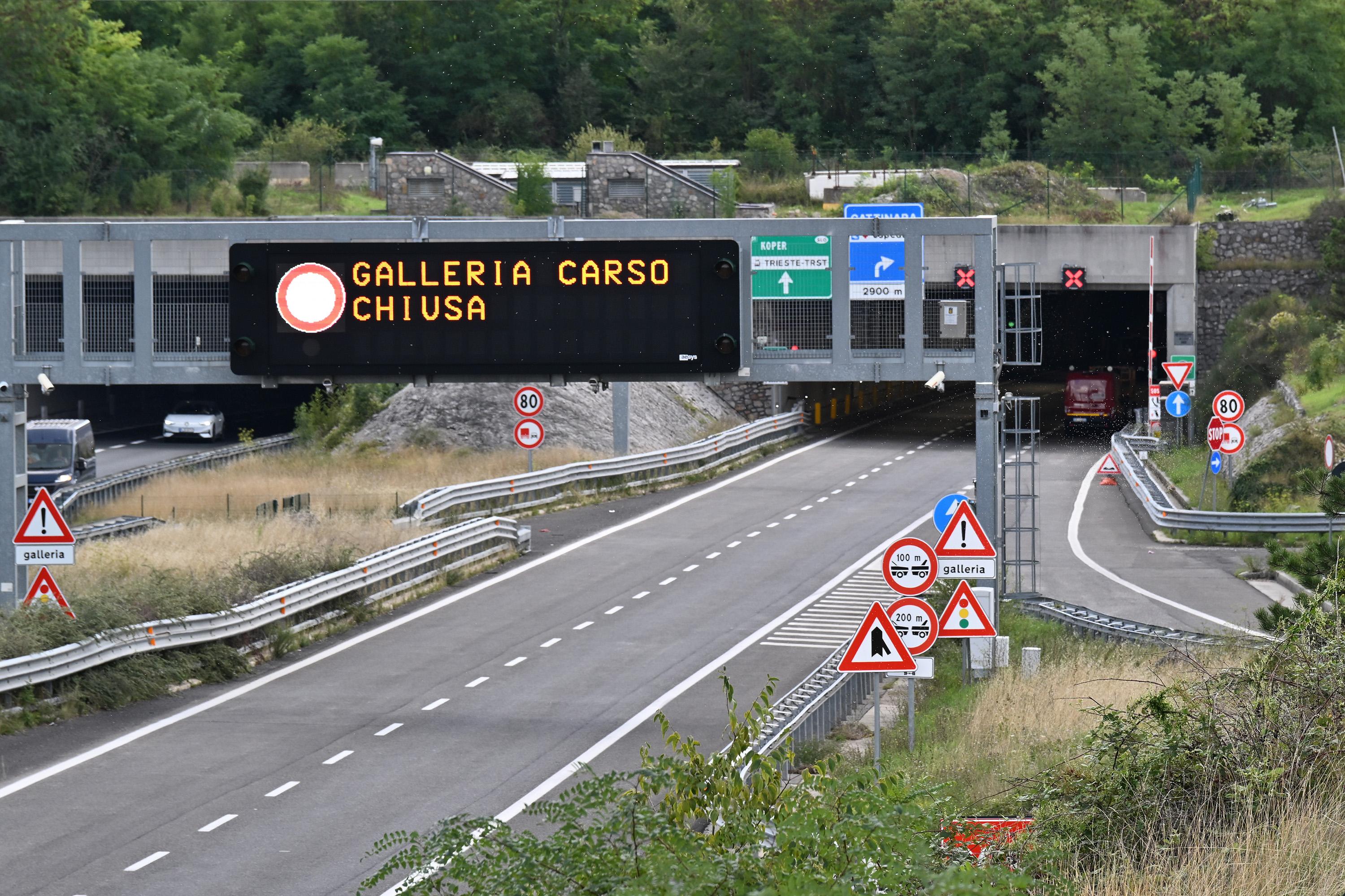 Padriški predor bo do konca maja zaprt v smeri Trsta