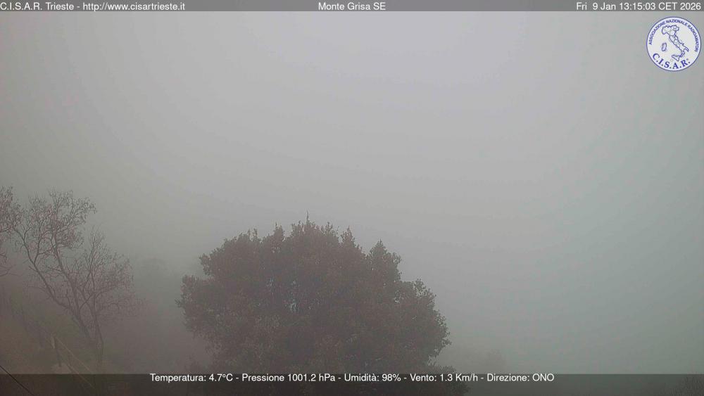 Poslabšanje povzročila topla vremenska fronta