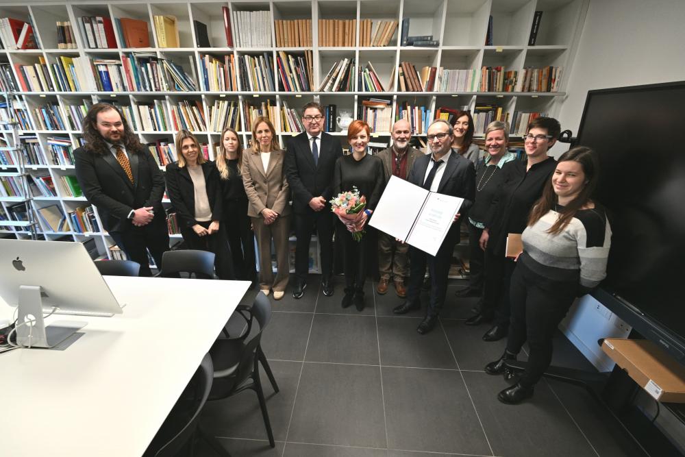 Ministrica za kulturo Asta Vrečko obiskala Primorski dnevnik