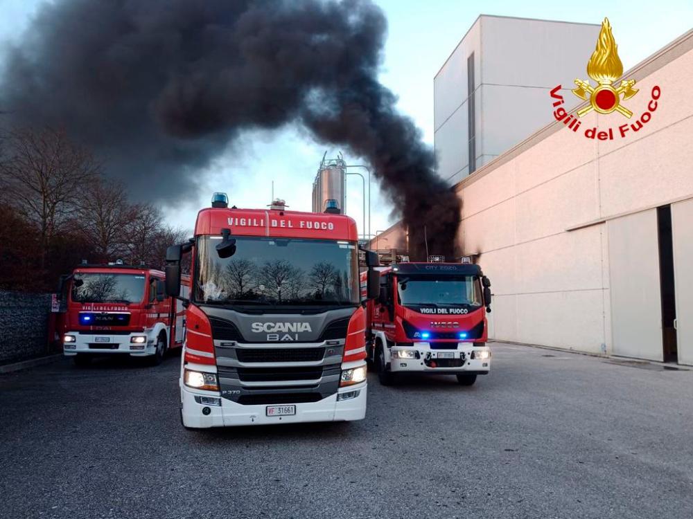 V tovarni zgorela kotlovnica