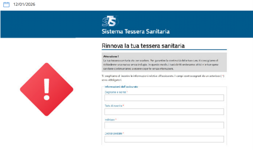 Pozor, za novo zdravstveno izkaznico ni treba pošiljati osebnih podatkov