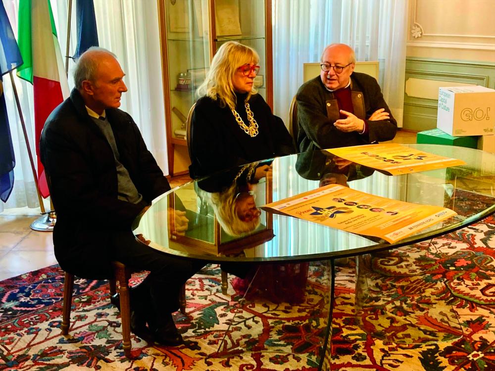 Matej Arčon in Walter Bandelj prejemnika nagrade Nadâl Furlan