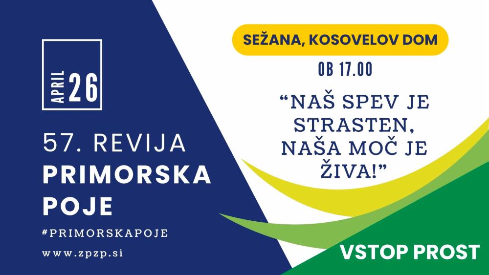 Revija Primorska poje se letos zaključuje v Sežani