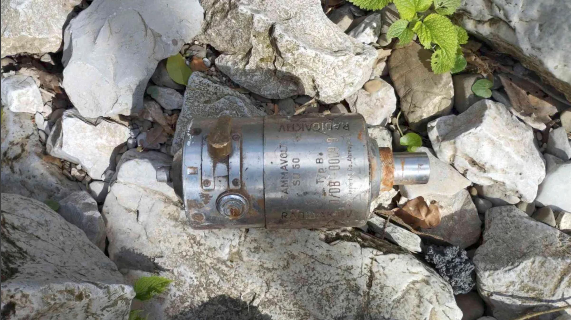 Ob robu počivališča našel radioaktivno napravo