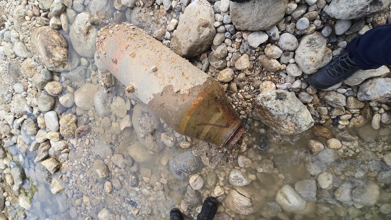 Naleteli na 250 kg težko letalsko bombo ameriške izdelave