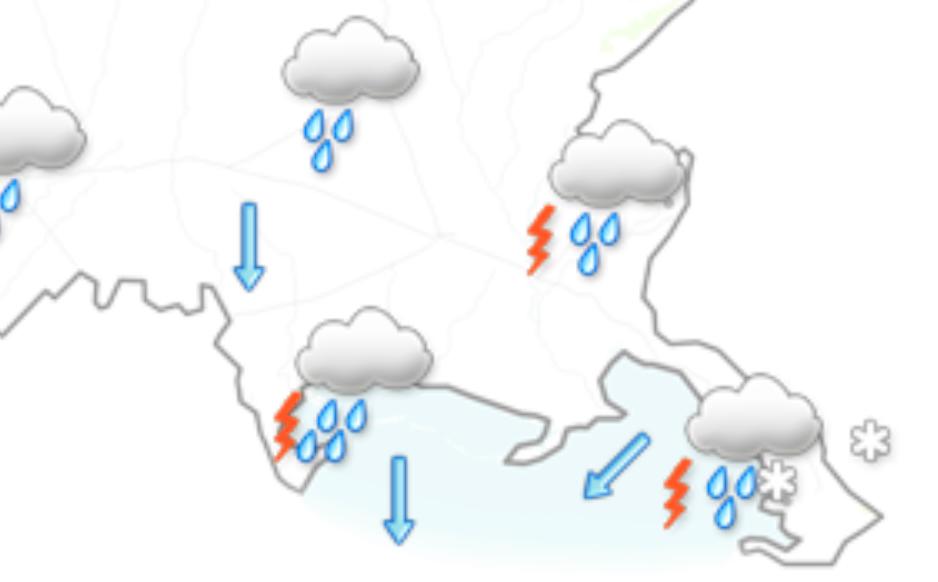Meteorološka opazovalnica FJK s snežinko tudi ob morju