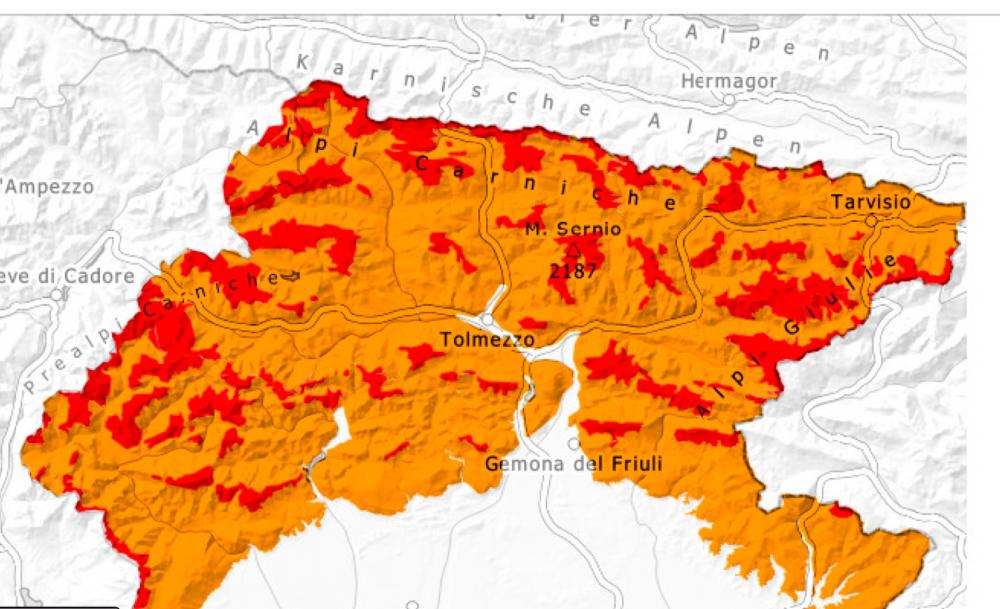 V gorah zdaj velika nevarnost proženja snežnih plazov