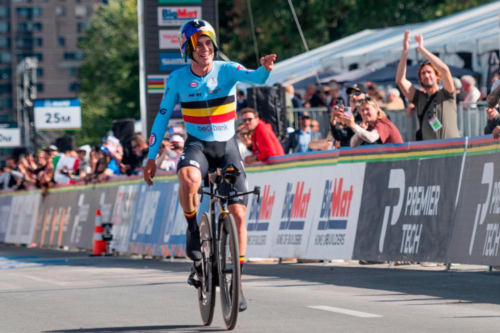 Evenepoel svetovni prvak na kronometru