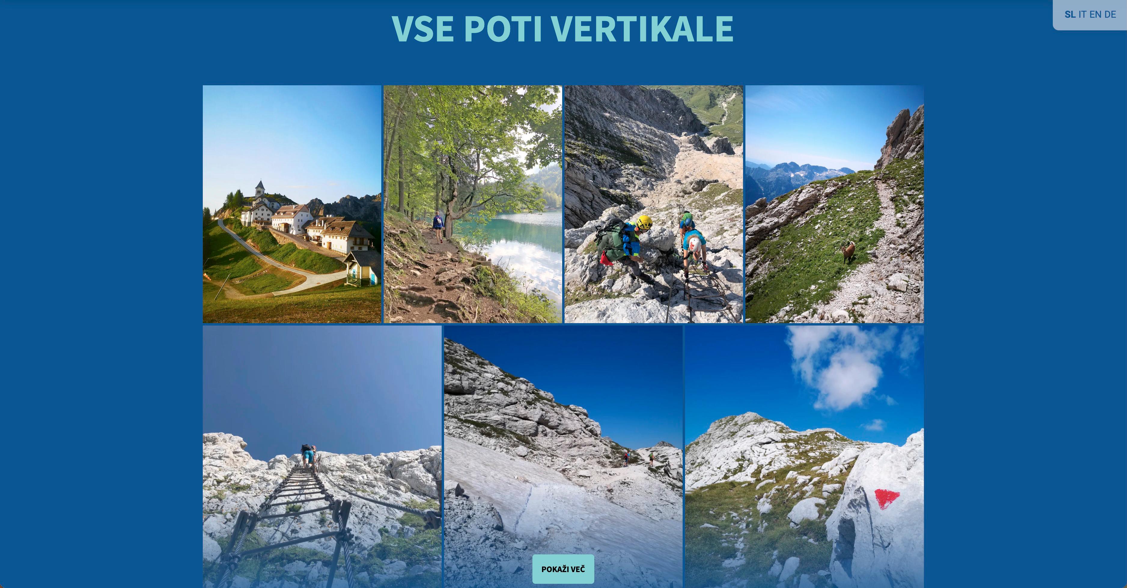 Vertikala, planinska pot SPDT, ima svojo spletno stran