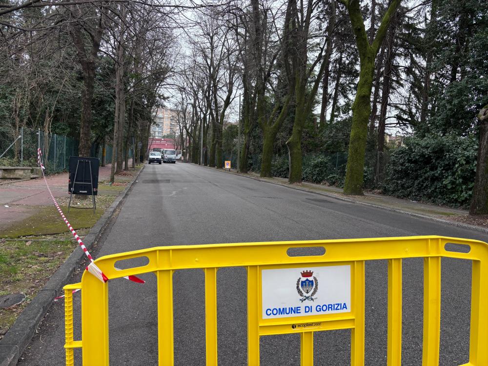 Drevored Oriani bo tudi v ponedeljek popolnoma zaprt